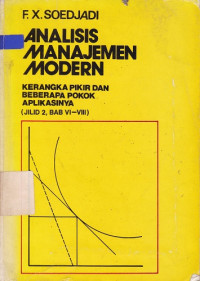 Analisis Manajemen Modern (jilid 2)