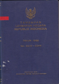 Tambahan Lembaran Negara Republik Indonesia Tahun 1978 No. 3114-3129