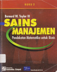 Sains Manajemen (buku 2)