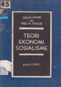Teori Ekonomi Sosialisme