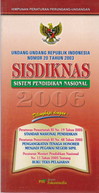 SISDIKNAS Sistem Pendidikan Nasional 2006