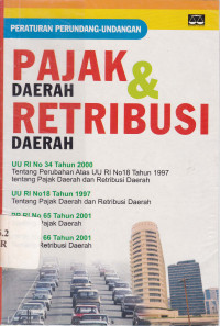 Peraturan Perundang-Undangan Pajak Daerah dan Retribusi Daerah