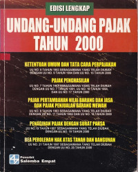 Undang-Undang Pajak Tahun 2000