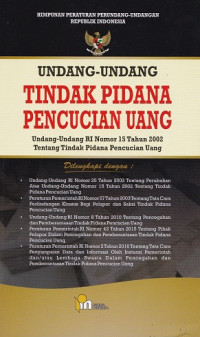 Undang-Undang Tindak Pidana Pencucian Uang