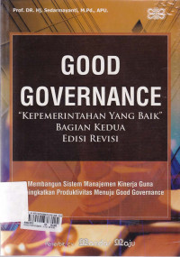 Good Governance (Bagian Kedua)