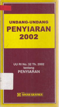Undang-Undang Penyiaran 2002