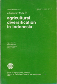 A Preliminary Study on Agricultural Diversification in Indonesia