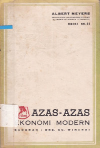 Image of Azas-Azas Ekonomi Modern