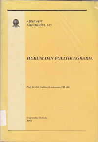 Image of Hukum dan Politik Agraria