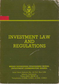 Investment Law and Regulations