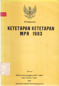 Himpunan Ketetapan-Ketetapan MPR 1983