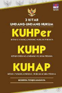 Image of 3 Kitab Undang-undang Hukum KUHPer, KUHP, KUHAP