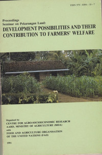 Image of Development Possibilities and Their Contribution to Farmers Welfare