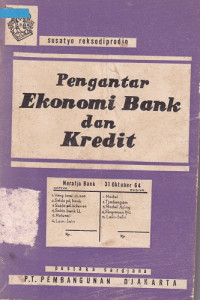 Pengantar Ekonomi Bank dan Kredit