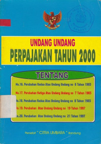 Undang-Undang Perpajakan Tahun 2002